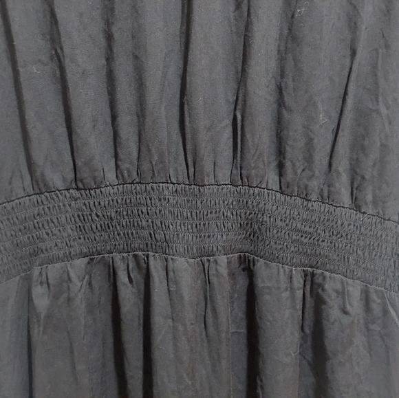 1. STATE Women's Mock Neck Flutter Short Sleeve Jumpsuit Size XL - Black GUC - Picture 2 of 6